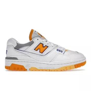 Набор New Balance 550 Lakers — яркие оранжевые кроссовки унисекс, белые BB550WTO 36