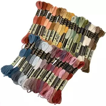 Набор ниток для вышивания MYmama из 35 штук, 35 штук для вышивки крестом, покупка, цвета, (Тусклый цвет)