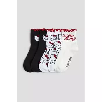 Набор носков HM из 5 пар белых Hello Kitty