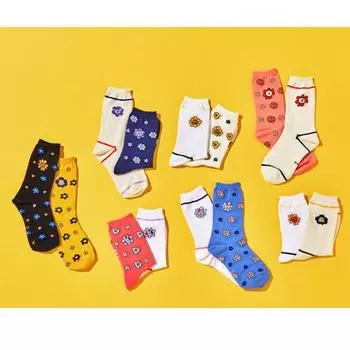 Набор носков Line Friends BT21 Flower (7 типов) #CHIMMY