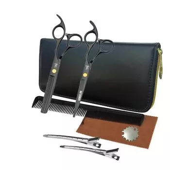 Набор ножниц для волос Sangelar, 6 дюймов, парикмахерский набор высшего класса, семейные инструменты для ухода за волосами