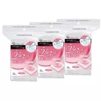 Набор очищающих ватных дисков для лица Cotton Lab 300 шт. | Мягкие безворсовые японские салфетки для снятия макияжа