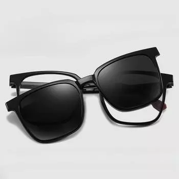 Набор очков «три в одном» для близорукости для мужчин, солнцезащитные очки ночного видения по рецепту, солнцезащитные очки с защитой от ультрафиолета для женщин -100