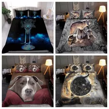 Набор одеял и одеял, футболка Tmarc, скандинавский мифологический волк, чехол для постельного белья, наволочка Single 135x200cm