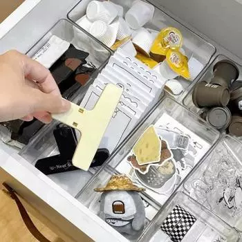 Набор органайзеров для ящиков, большая вместимость, многоцелевой прозрачный дизайн, ящики для хранения косметики A
