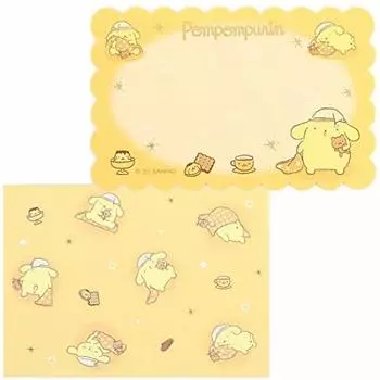 Набор открыток Pom Pom Purin с конвертом и печатью, сделано в Японии Sanrio sanrio (Одеяло)