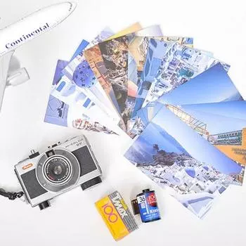 Набор открыток Walgadax Travel Postcard 12P, Санторини, 1 набор
