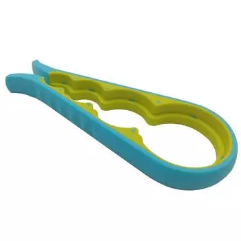 Набор открывалок для банок Sagit 4 в 1, резиновая банка и ручка с открытой ручкой, простой многофункциональный кухонный инструмент для лечения артрита рук пожилых людей One Size красный