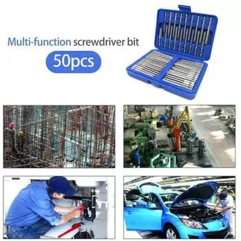 Набор отверток, 50 шт., многофункциональная отвертка, профессиональные многофункциональные насадки для отверток 1/4 50pc extended bit