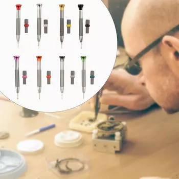 Набор отверток для часов, набор инструментов для ремонта, снятия, ремонта, металлический многоцелевой с разными