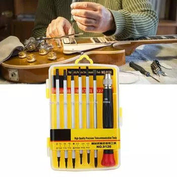 Набор отверток для гитары, слот, крестообразный звездчатый тип, набор бит, аксессуары для ремонта музыкальных инструментов