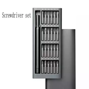 Набор отверток для тонкого ремонта, корпус из алюминиевого сплава, инструменты для ремонта головки с 24 битами, отвертки, отвертки для ремонта мобильных телефонов
