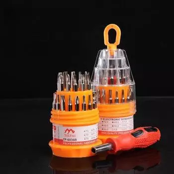 Набор отверток Набор бит 31 в 1 Портативный набор отверток Многофункциональный набор инструментов Чехол для ПК Для телефонов Для планшетов Набор инструментов для ремонта Ручные инструменты