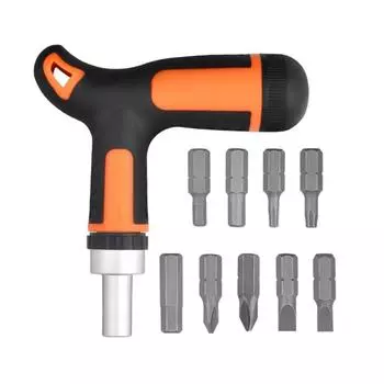 Набор отверток Precisions Ratchet, 9 в 1 бытовой отвертки, набор инструментов для домашнего ремонта, магнитная отвертка с трещоткой