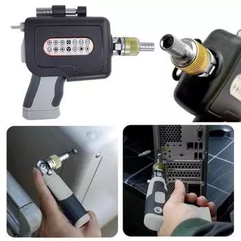 Набор отверток с эргономичным дизайном, храповым механизмом, 180-градусной многоугольной электрической отверткой с набором магнитных бит оранжевый