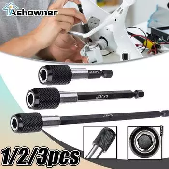 Набор отверток с шестигранным хвостовиком, быстросъемный прецизионный магнитный держатель бит, регулируемый удлинитель, аксессуары для электродрели CN