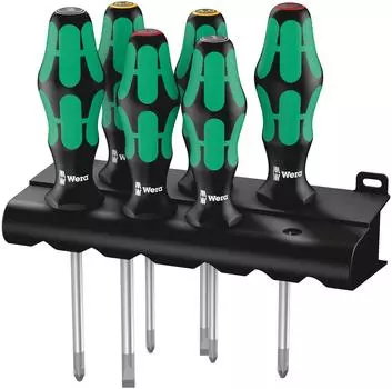 Набор отверток WERA Kraftform Plus Handle из 6 предметов с подставкой 105622