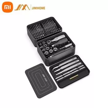 Набор отверток XIAOMI Youpin JIMI FM3 100 в 1 S2, прецизионный магнитный сменный универсальный пинцет, набор отверток чёрный