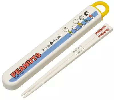 Набор палочек для еды Skater Antibacterial Slide, двухцветный, сделанный в Японии, детский ABS2AMAG-A