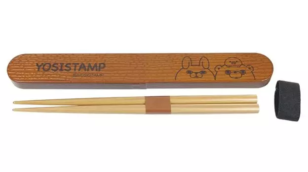 Набор палочек для еды Yoshi Stamp YOSISTAMP Wappa Style, изготовленный в Японии/ITADAKIMASU