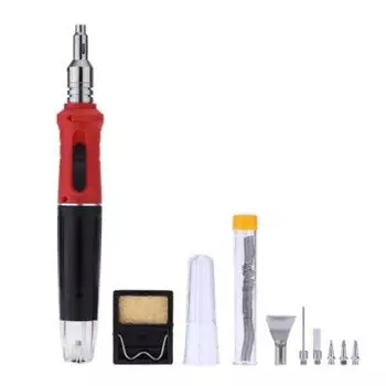 Набор паяльников 10 в 1. Многоцелевой набор бутанового паяльника с 6 сменными наконечниками ручек для сварки нержавеющей стали.