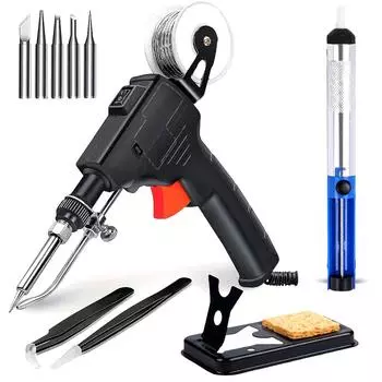 Набор паяльников, автоматический ручной паяльник, сварочный инструмент с 5 паяльными наконечниками, паяльники для печатных плат, ремонт электроники