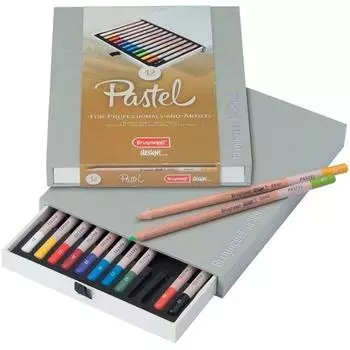 Набор пастельных карандашей Bruynzeel Design, 12 шт., разноцветные