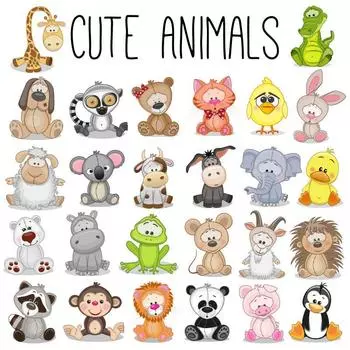 Набор патчей с мультяшными животными, аксессуары «сделай сам», теплопередающие наклейки для одежды, легкая печать на