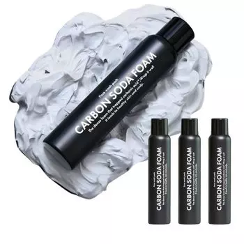 Набор пены CARBON SODA с углекислым газом, пена с углем, высокая концентрация 8000 ppm, очищение пор, уход за кожей, красивая кожа, 150 г