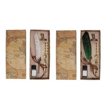 Набор перьевых ручек в стиле ретро, элегантный, изысканный, сглаживающий, пишущий, несколько сменных перьев, ручка для каллиграфии Fe White