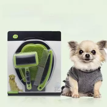 Набор перчаток и расчесок для купания домашних животных: Инструменты для удаления и ухода за шерстью собак и кошек 30.5*24.8*5.2cm