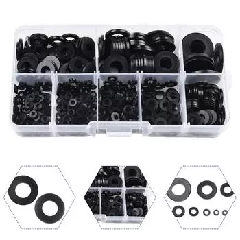 Набор плоских нейлоновых шайб для широкого спектра применения