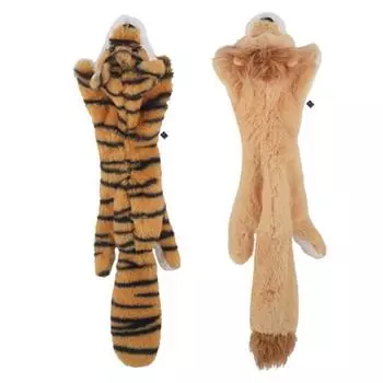 Набор плюшевых кукол Dingdongpet pet, 2 шт., тигр, лев, 1 комплект