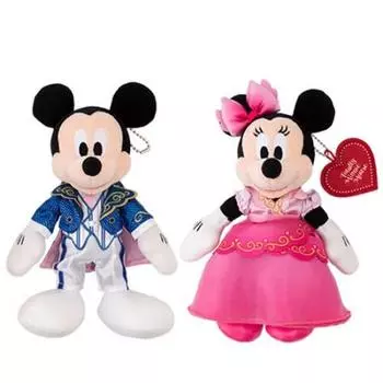 Набор плюшевых значков Микки и Минни Disney Resort Totally Minnie Mouse 2022 Disney Goods Сувенир и (Ночь Святого Валентина) [Токио Лимитед]