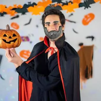 Набор поддельных усов и бровей Yousheng, самоклеящаяся поддельная борода, аксессуар для костюма, реквизит для косплея для театральной сцены-маскарада коричневый