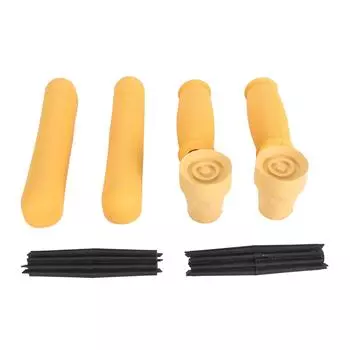 Набор подушек для костылей Мягкая резиновая подушечка для рук под мышками Нескользящий наконечник для алюминиевых и деревянных костылей