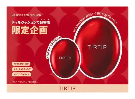 НАБОР ПОДУШЕК ДЛЯ МАСКИ НАБОР ПОДУШЕК ДЛЯ МАСКИ основной продукт [TIRTIR] [TIRTIR] (18г + 4,5г мини) (КРАСНЫЙ 23Н)