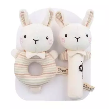 Набор погремушек MK Five Senses Development Animal Friends из 2 корейских детских игрушек одного размера