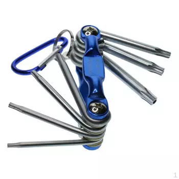 Набор портативных складных ключей, 7 шт., набор инструментов из стали