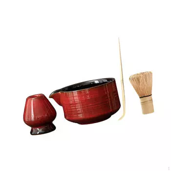 Набор посуды для матча, аксессуары для церемонии, принадлежности для приготовления чая, ложка, венчик и