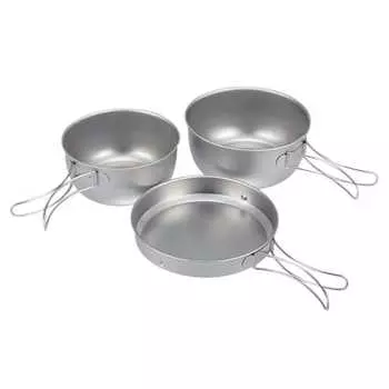 Набор посуды Snow Peak из чистого титана, 3 предмета STW-001T