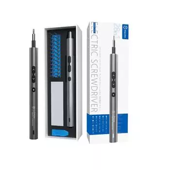 Набор прецизионных электрических отверток 28 в 1 для телефона, ноутбука, магнитная многофункциональная отвертка со светодиодной подсветкой, литиевая батарея