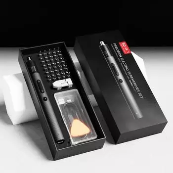 Набор прецизионных электрических отверток 50 в 1 Type-C со светодиодной зарядкой, беспроводной ручной инструмент для ремонта, магнитная отвертка Phillips Torx