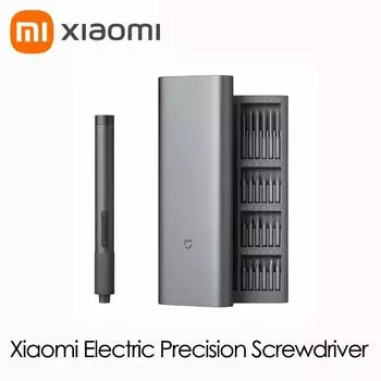Набор прецизионных электрических отверток Xiaomi Mijia, 2 винта с крутящим моментом 400, 1 перезаряжаемый магнитный алюминиевый корпус типа C