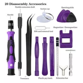 Набор прецизионных отверток 115 в 1, многофункциональный мини-набор ручных инструментов для ремонта компьютера, ноутбука, мобильного телефона, ПК, MacBook