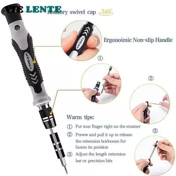 Набор прецизионных отверток 116 в 1, магнитная отвертка для iPhone, ПК, часов, очков, профессиональный набор инструментов для ремонта, черный чёрный