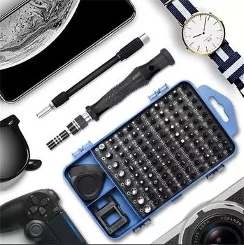 Набор прецизионных отверток 117 в 1 Магнитные отвертки Phillips Torx Биты Ручные инструменты для ремонта iPhone Часы Очки DIY Часы