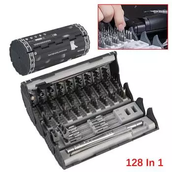 Набор прецизионных отверток 128 в 1, портативные профессиональные магнитные биты Phillips Torx, набор инструментов для ремонта электроники с удлинителем 128 in 1