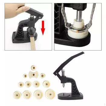 Набор прессов для часов, инструмент для ремонта прочных застежек, корпус ближе, с матрицами для