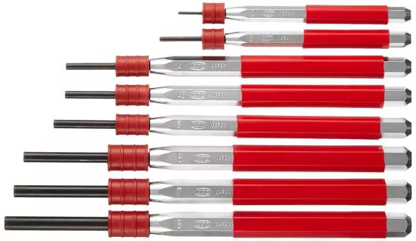 Набор пробойников для дюбелей Kyoto Machinery Tools 8 шт. PK8 (КТК) чёрный